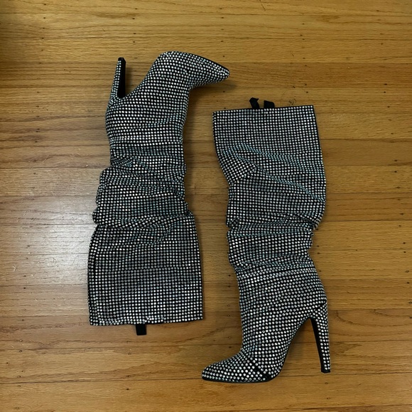 Steve Madden rhinestone boots - Picture 3 of 7